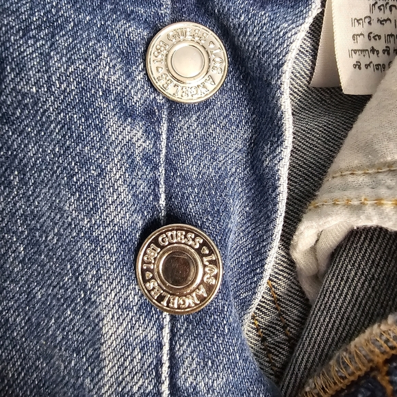 Vintage Guess 90s skinny light wash jeans - Picture 7 of 14